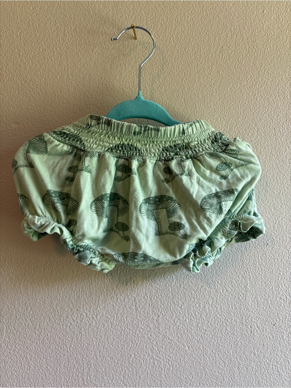 kate quinn Mint Green Mushroom Print Bloomers Bamboo